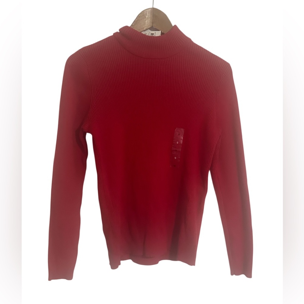 Karen Scott Red Turtleneck Sweater for Women’s